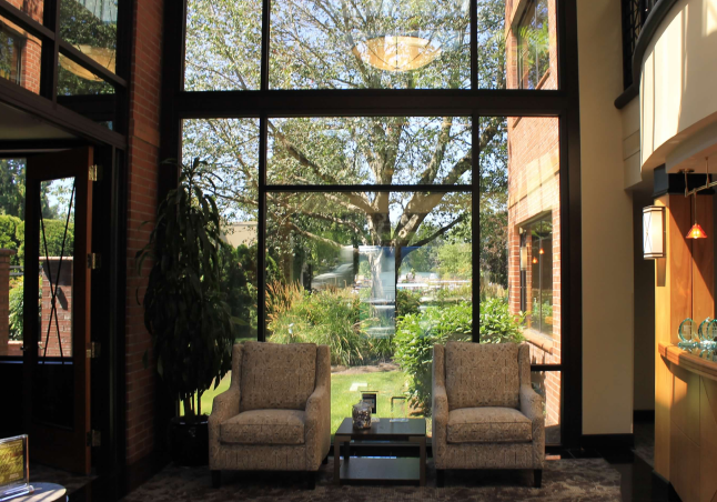 A view of waiting place in an office