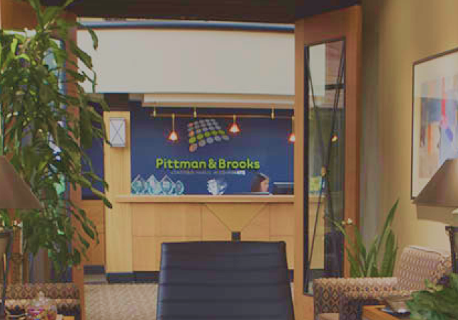 Pittman & Brooks office - reception area